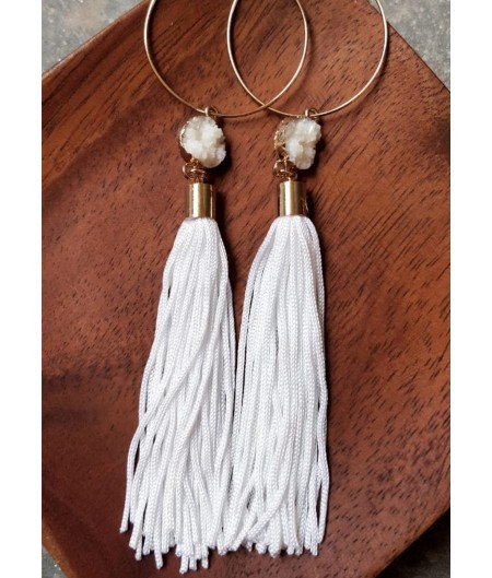 White Marble Tassel