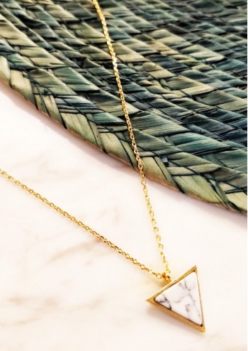 White Marble Triangle