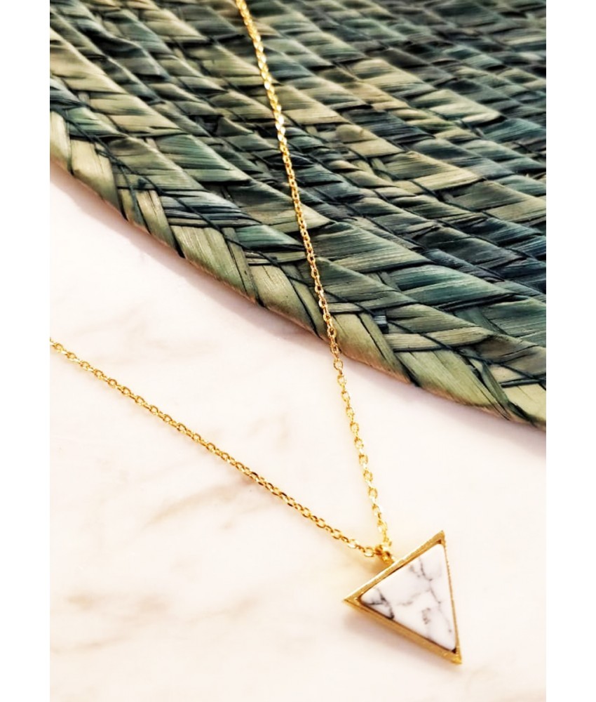 White Marble Triangle