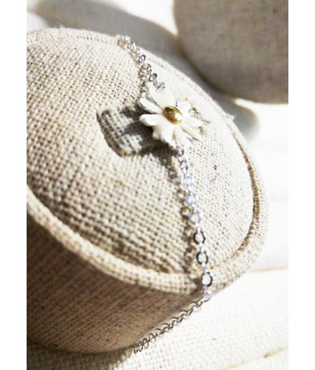 White Sunflower Braclet