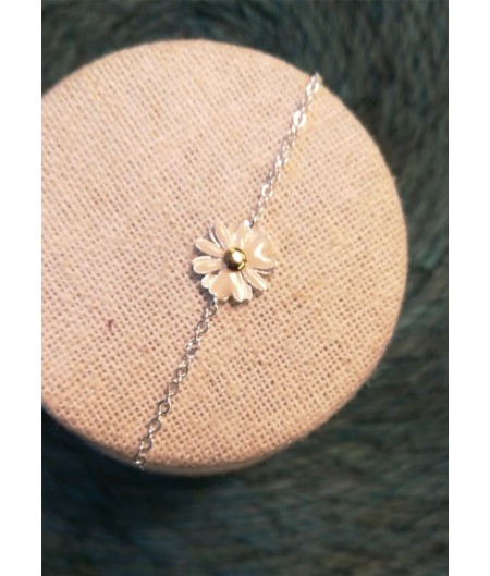 White Sunflower Braclet