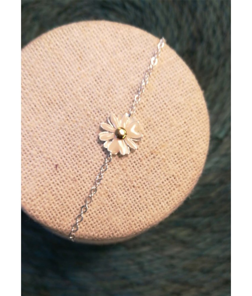White Sunflower Braclet